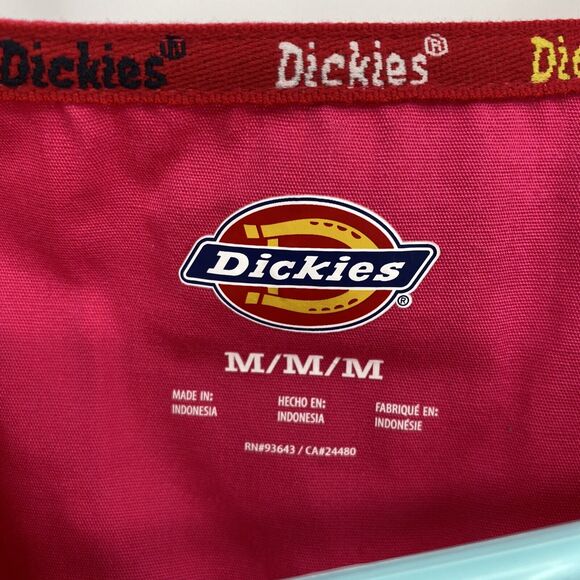 Dickies Womens Classic Fit Short Sleeve Empire Waist Mock Wrap Scrub Top Medium - Picture 6 of 9